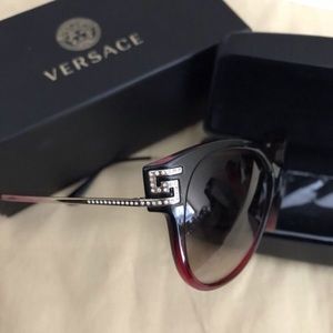 Versace Rhinestone Sunglasses